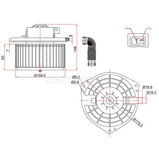 Мотор отопителя салона NISSAN TEANA J31 03-08 SAT