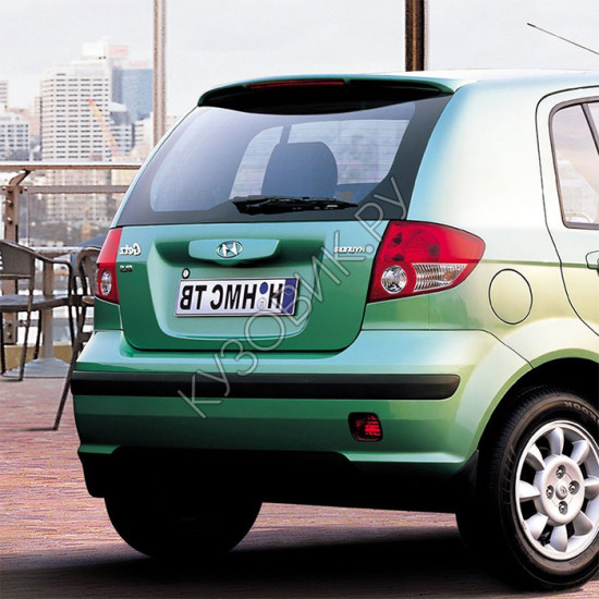 Бампер задний в цвет кузова Hyundai Getz (2002-2005) дорестайлинг Бампер задний в цвет кузова Hyundai Getz (2002-2005) дорестайлинг