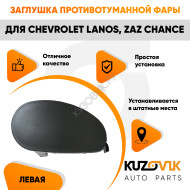 Заглушка противотуманной фары левая Opel Astra H (2007-2009) рестайлинг KUZOVIK